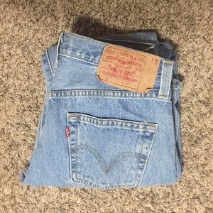Levi’s 501 Straight Leg Button Fly Jeans